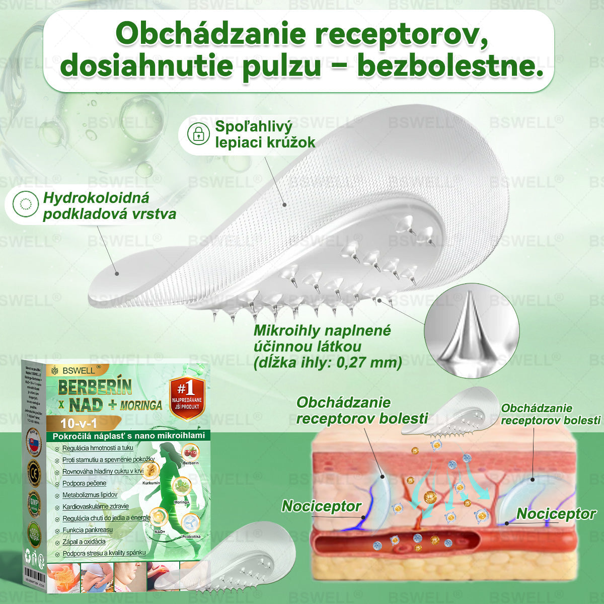 📢📢BSWELL® Nano mikronidla chudnúci náplasť (Rýchlo raz denne, viditeľné zmeny do 28 dní) ✅ Pre obezitu, kardiovaskulárne zdravie, cukrovku, spánkovú apnoe, zdravie kĺbov, problémy s kĺbmi a ďalšie